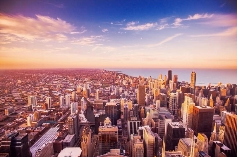 Chicago Skydeck Sunset Photography